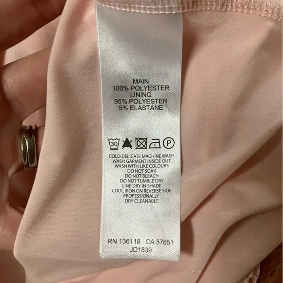 Ever New Melbourne Light Pink Lace Detail Dress - Picture 5 of 7